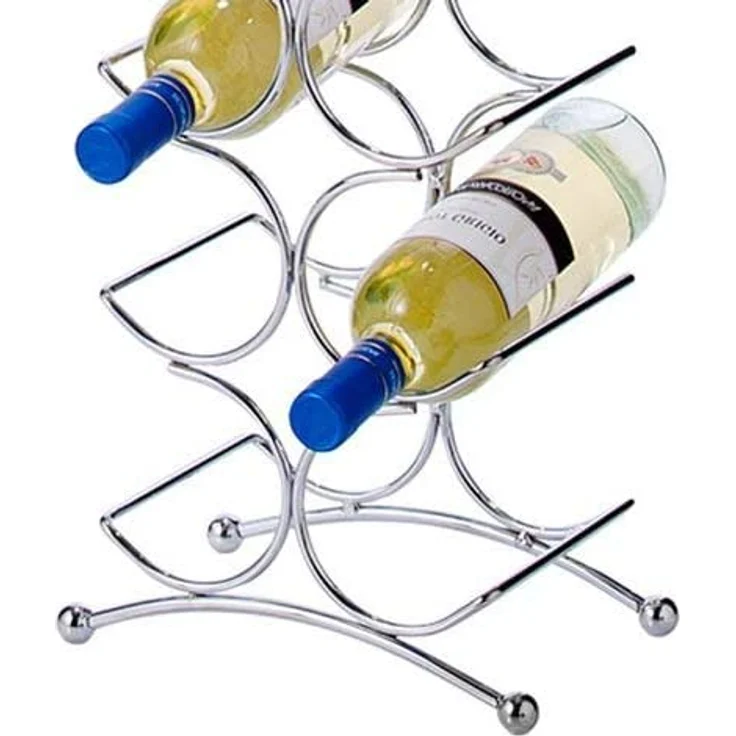 Zeller 27357 Weinregal 25 x 15,5 x 67,5 cm, chrom – Bild 2
