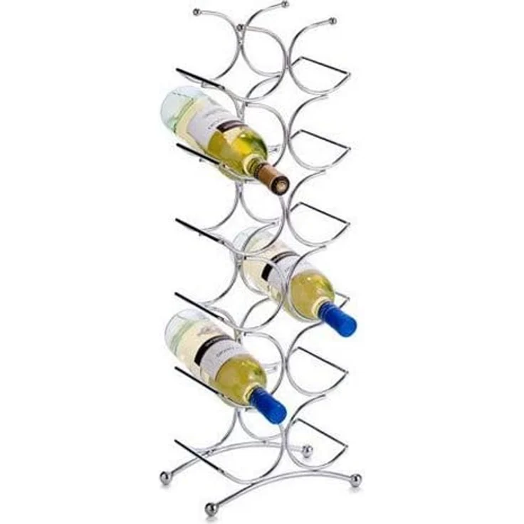 Zeller 27357 Weinregal 25 x 15,5 x 67,5 cm, chrom – Bild 3
