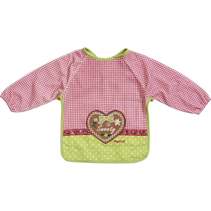 Playshoes 507127-373 Ärmel-Lätzchen, Babylätzchen Landhaus, Wasserdichte Unterlage, 39 x 34 cm