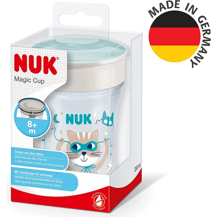 NUK Magic Cup (5 Farben) Mint Katze – Bild 7