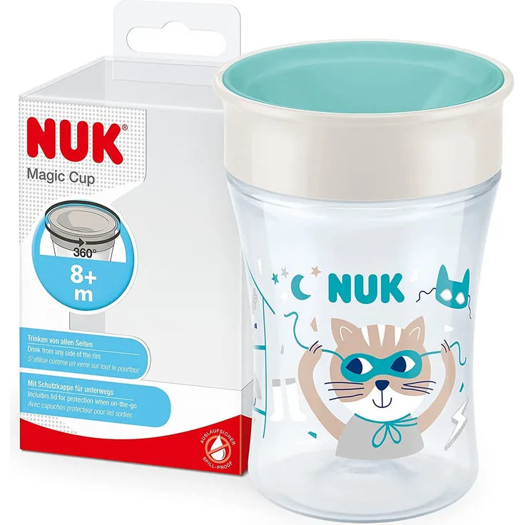 NUK Magic Cup (5 Farben) Mint Katze