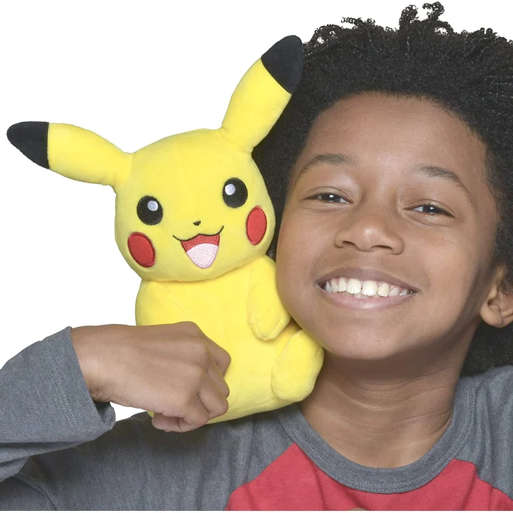 Pokemon 'Pikachu', 20cm, Kuscheltier, Offiziell Lizenziertes Pokemon Spielzeug – Bild 3