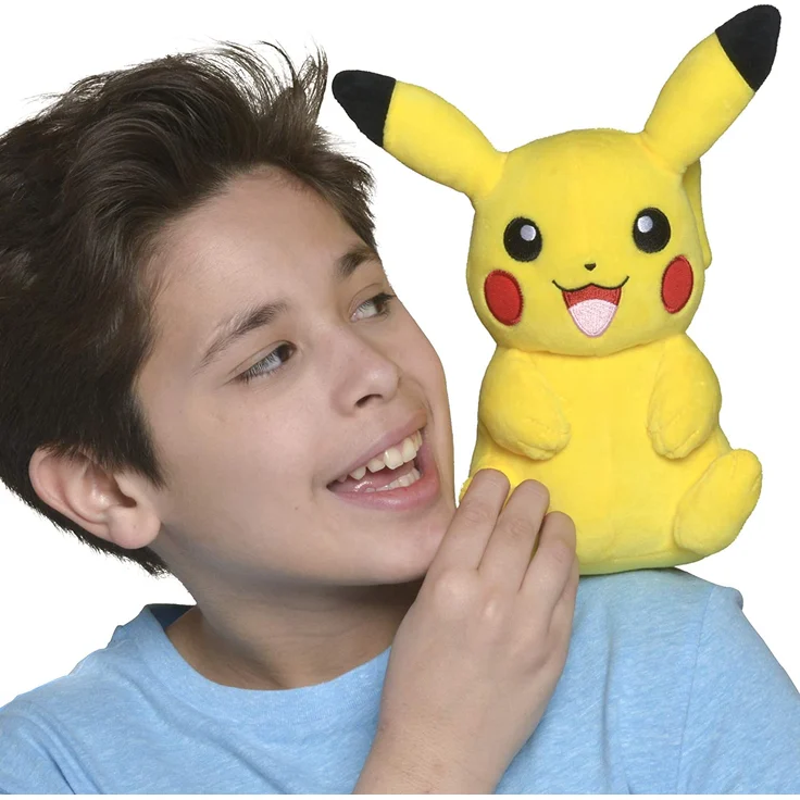 Pokemon 'Pikachu', 20cm, Kuscheltier, Offiziell Lizenziertes Pokemon Spielzeug – Bild 2