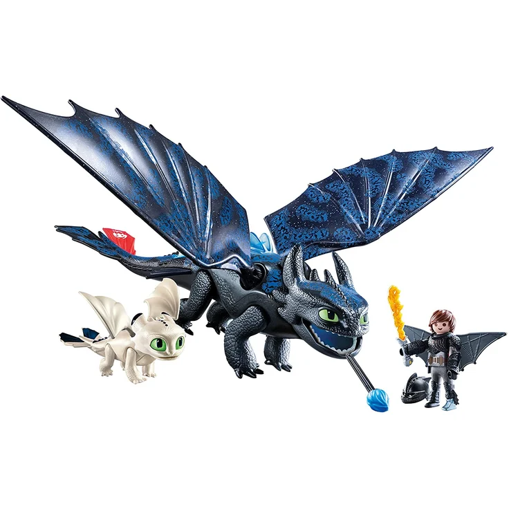 PLAYMOBIL 70037 - Dragons - Ohnezahn und Hicks Spielset – Bild 2