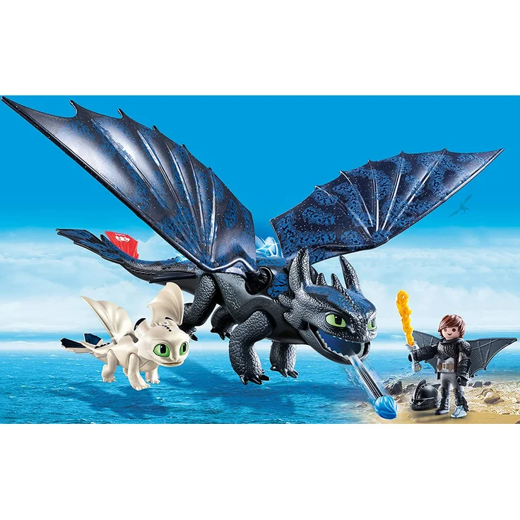 PLAYMOBIL 70037 - Dragons - Ohnezahn und Hicks Spielset – Bild 3