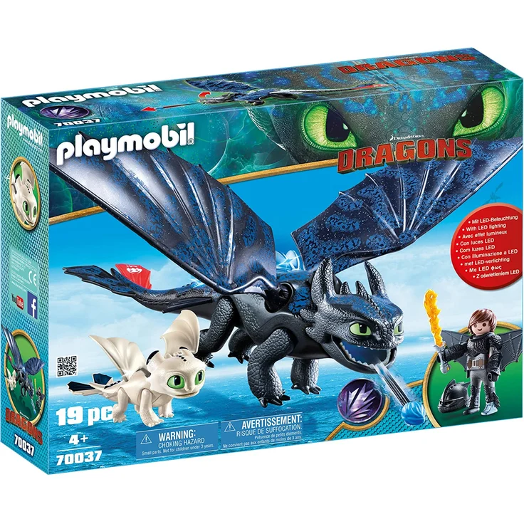 PLAYMOBIL 70037 - Dragons - Ohnezahn und Hicks Spielset – Bild 1