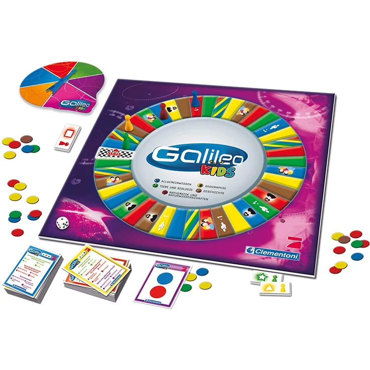 Clementoni 69159 Galileo Kids – Das große Wissens-Quiz, Frage-Antwort-Spiel ab 7 Jahren, lehrreiches Kartenspiel, Allgemeinwissen & Spaß für die ganze Familie – Bild 2