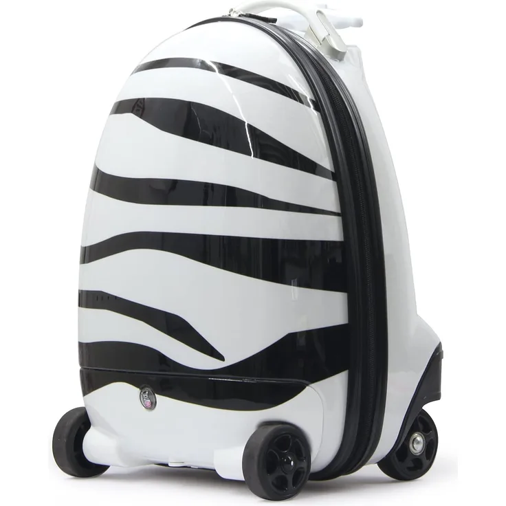 Jamara 460221 Kinderkoffer 'Zebra junior', ferngesteuert, schwarz/weiß, Fassungsvermögen: 32 Liter, Abmessungen: 25 x 31 x 42 cm