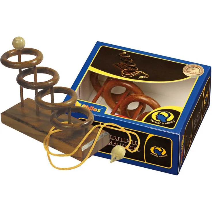 Philos 6106 - Verflixtes Mausspiel, Seilpuzzle, Knobelspiel