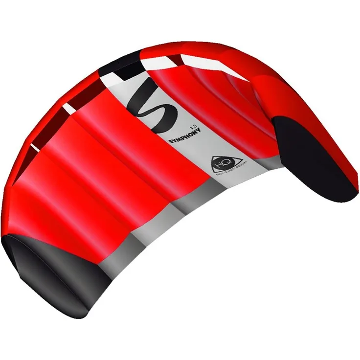 HQ 11769160 - Symphony Pro 1. 3 Neon Red Zweileiner Lenkmatten, ab 8 Jahren, 55x130cm, inkl. 45 kp Blendlineschnüre 2x20m auf Winder mit Schlaufen, 2-6 Beaufort