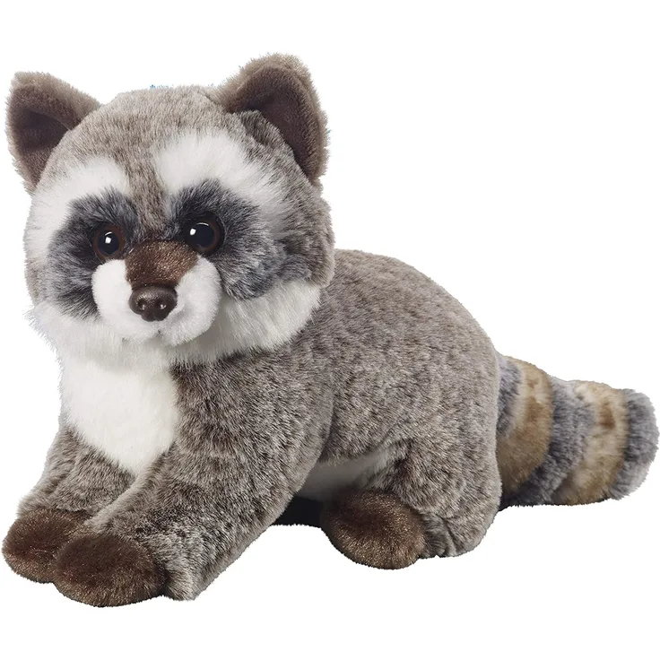 Bauer Spielwaren "Deine Tiere mit Herz" Waschbär stehend: Kleines Kuscheltier zum Kuscheln und Liebhaben, ideal als Geschenk, 24 cm, braun (12517)