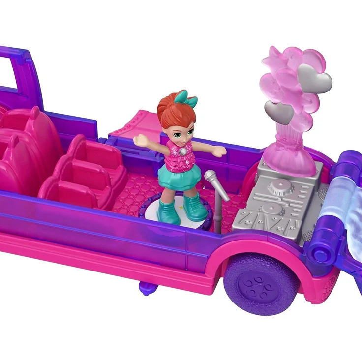 Polly Pocket GGC41 - Pollyville Limousine Puppen Spielzeugauto, Spielzeug ab 4 Jahren – Bild 5