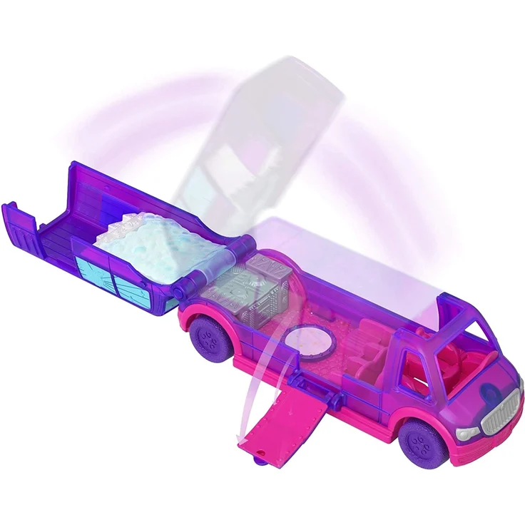 Polly Pocket GGC41 - Pollyville Limousine Puppen Spielzeugauto, Spielzeug ab 4 Jahren – Bild 3