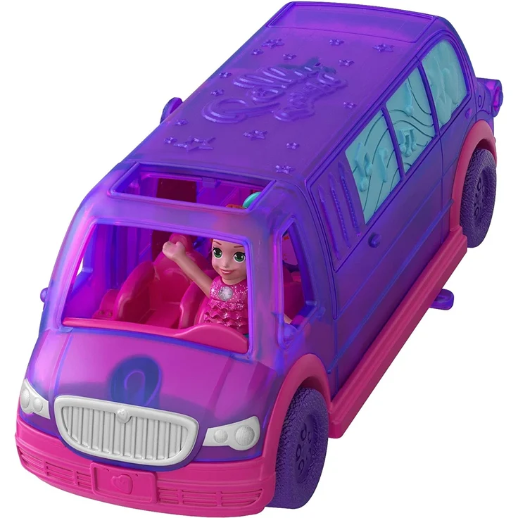 Polly Pocket GGC41 - Pollyville Limousine Puppen Spielzeugauto, Spielzeug ab 4 Jahren – Bild 2