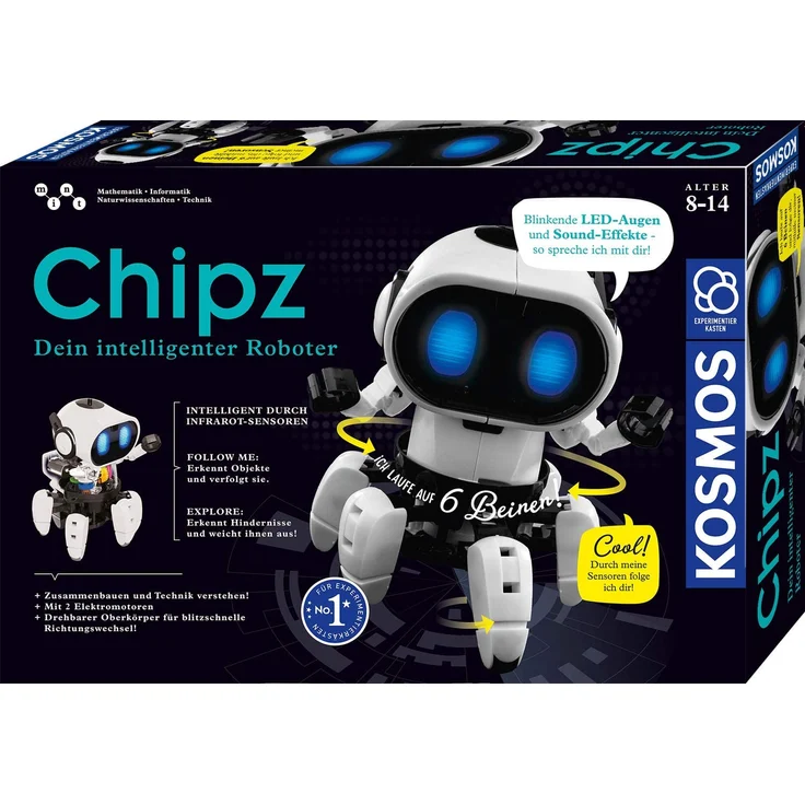 Kosmos Experimentierkasten Chipz - Dein intelligenter Roboter – Bild 1