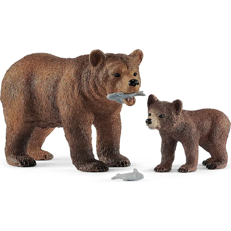 Schleich Wild Life Grizzlybär-Mutter mit Jungem - Preisvergleich