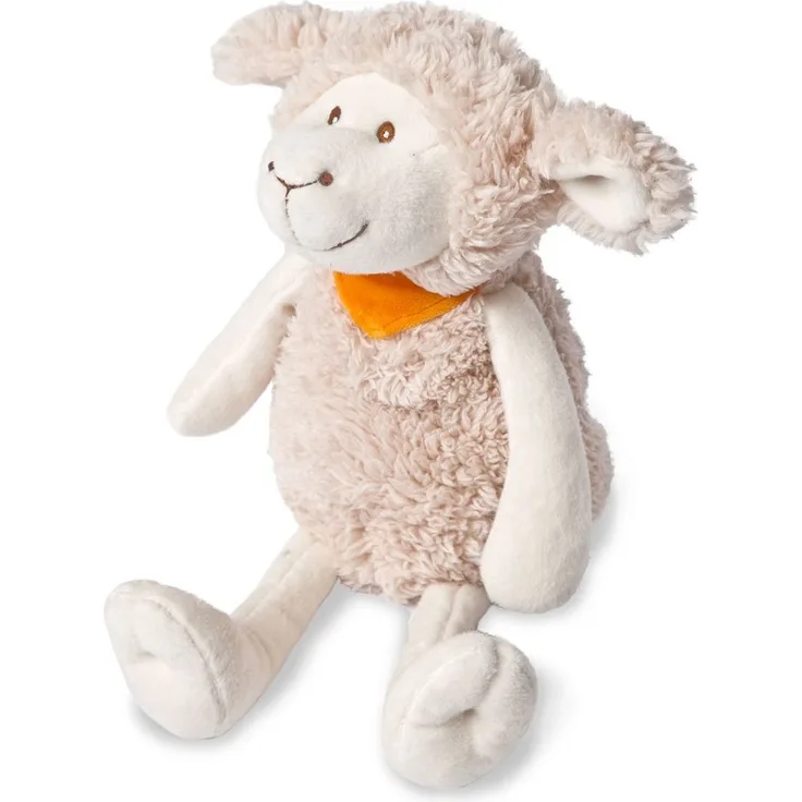 GRÜNSPECHT Wärme-Kuscheltier Schaf Papa, Rapssamen-Wärmekissen mit waschbarem Bezug für Kinder, wärmendes Kuscheltier bei Bauchschmerzen & Erkältung (330-V2)