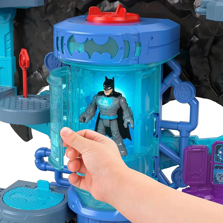 Mattel GYV24 - Imaginext DC Super Friends Bat-Tech Batcave, Batman-Spielset, ab 3 bis 8 Jahren – Bild 3