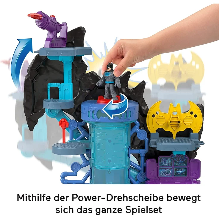 Mattel GYV24 - Imaginext DC Super Friends Bat-Tech Batcave, Batman-Spielset, ab 3 bis 8 Jahren – Bild 6
