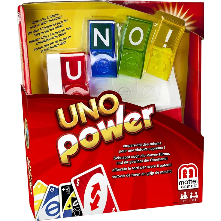 Mattel BBR60 - UNO Power, Kartenspiel