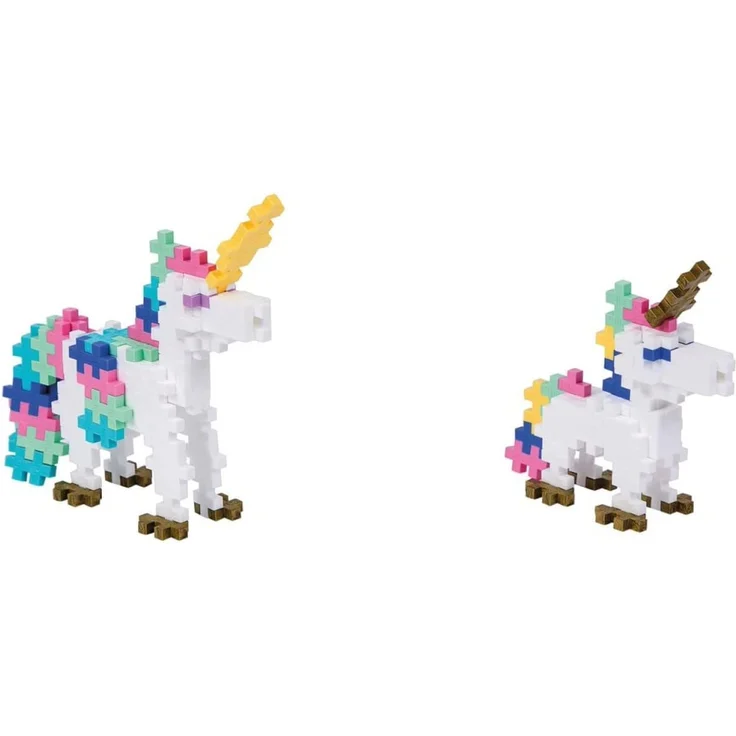 Plus-Plus 9603908 - Learn to Build, Unicorns, Einhörner, 275 Bausteine, Konstruktionsspielzeug, Pastellfarben – Bild 2