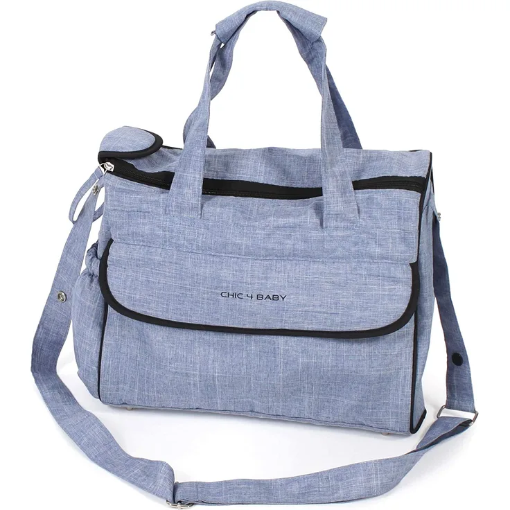 Chic 4 Baby Windeltasche Wickeltasche Komfort Jeans hellblau
