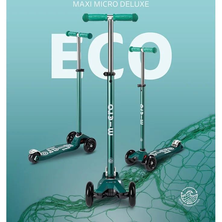 Micro MMD122 maxi Kickboard deluxe ECO sea green (Micro Mobility) – Bild 8