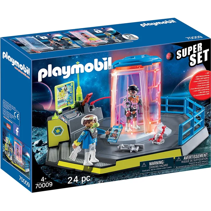 PLAYMOBIL 70009 SuperSet Galaxy Police Gefängnis, bunt