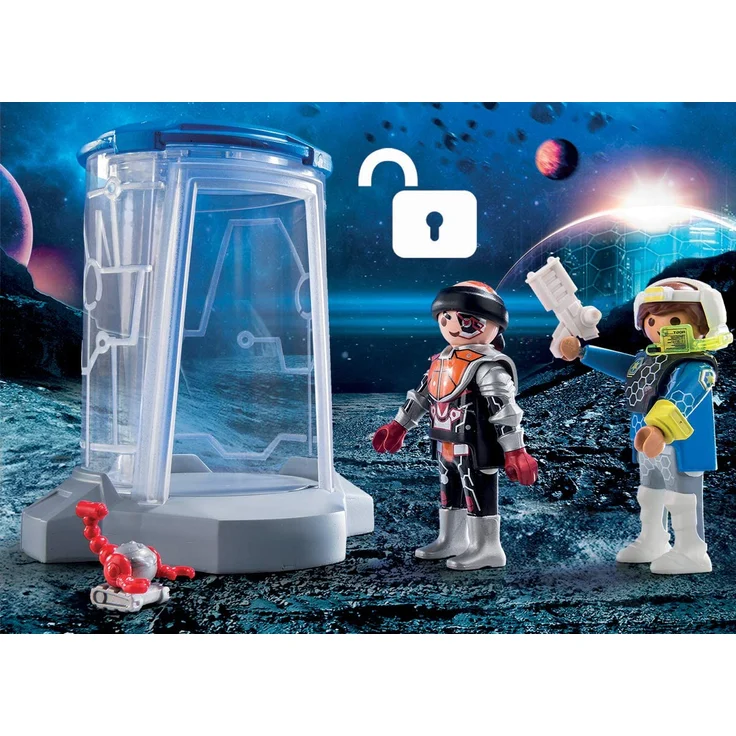PLAYMOBIL 70009 SuperSet Galaxy Police Gefängnis, bunt – Bild 5