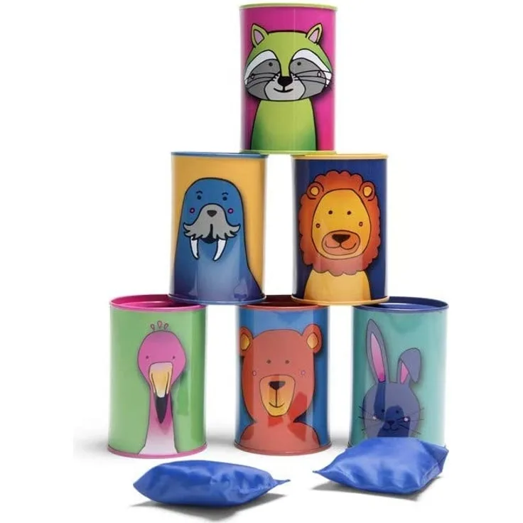 BS Toys Dosenwurf Multicolor 10 x 10 x 6 cm 6 Stück