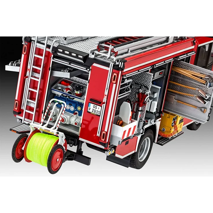 Revell Modellbausatz LKW 1:24 - Feuerwehr MAN TGM / Schlingmann HLF 20 VARUS 4x4 im Maßstab 1:24, Level 4, originalgetreue Nachbildung mit vielen Details, Truck, 07452 – Bild 9