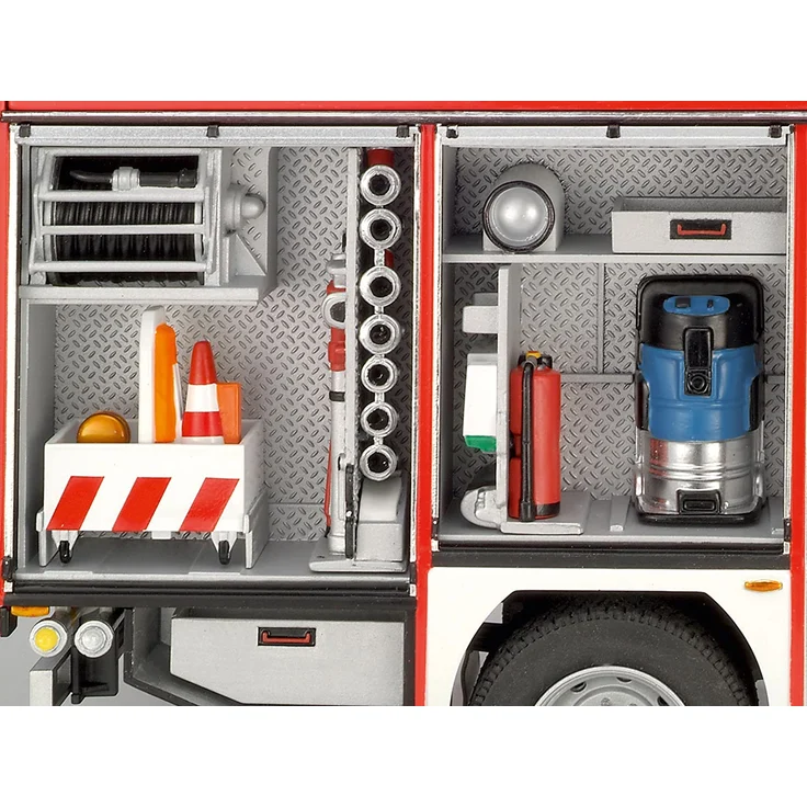 Revell Modellbausatz LKW 1:24 - Feuerwehr MAN TGM / Schlingmann HLF 20 VARUS 4x4 im Maßstab 1:24, Level 4, originalgetreue Nachbildung mit vielen Details, Truck, 07452 – Bild 7