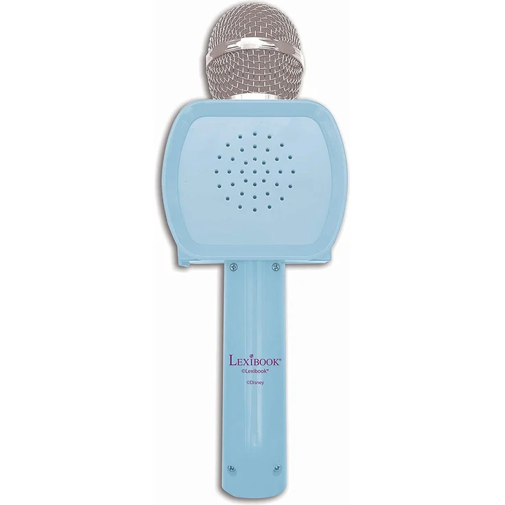 Lexibook MIC240FZ Disney Frozen 2 Die Eiskönigin ELSA Bluetooth-Mikrofon mit Voice-Changer-Funktion, Einziehbarer Telefonhalter enthalten, Eingebauter Lautsprecher, Blau – Bild 3