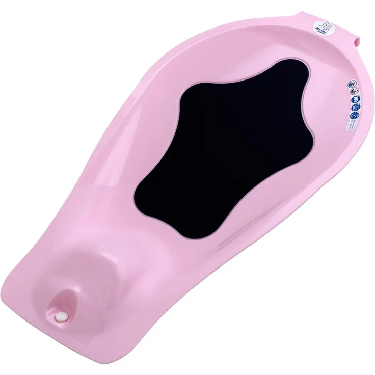 Rotho Babydesign Badewanneneinsatz, Mit Antirutschtmatte, 0-6 Monate, TOP/TOP Xtra, Tender Rosé Pearl (Rosa), 205030208