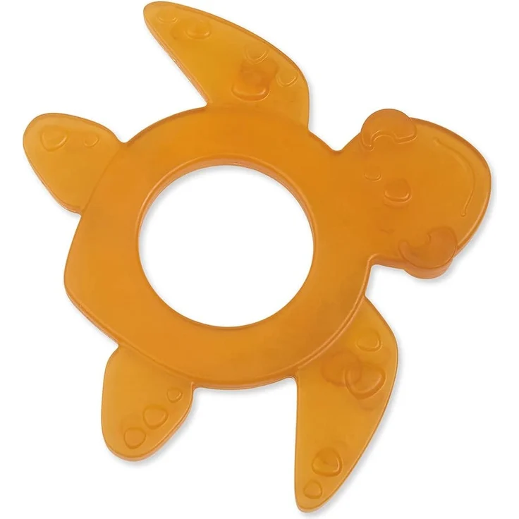 GRÜNSPECHT Naturprodukte 639-V2 Bio-Beißring, Schildkröte, Naturkautschuk, braun, 21 g – Bild 1