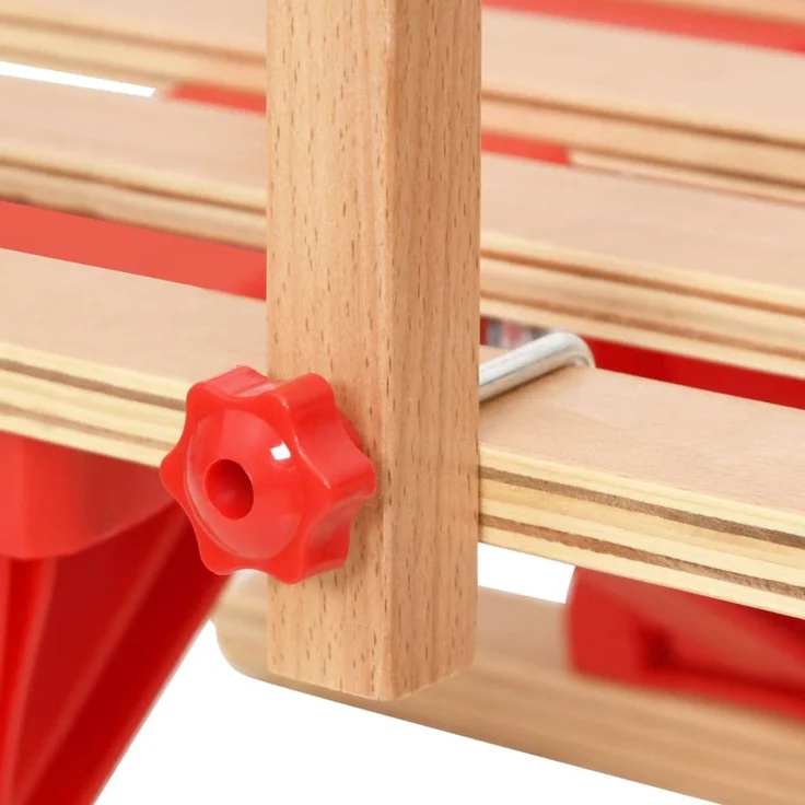 Rückenlehne für Schlitten Rot Sperrholz – Bild 4