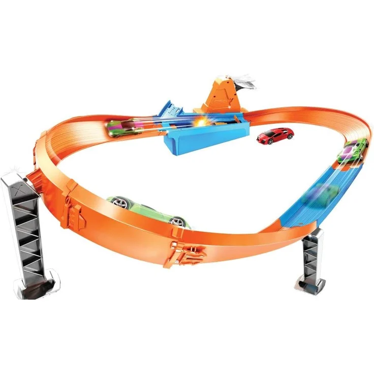 Hot Wheels GJM75 - Speed Boost Champion Trackset zum Antreten gegen Freunde, Action-Sets für Kinder von 5 bis 10 Jahren – Bild 4