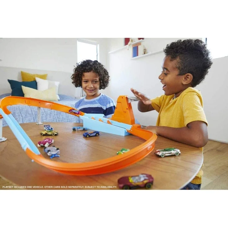 Hot Wheels GJM75 - Speed Boost Champion Trackset zum Antreten gegen Freunde, Action-Sets für Kinder von 5 bis 10 Jahren – Bild 7