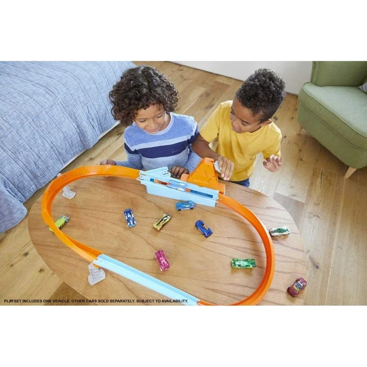 Hot Wheels GJM75 - Speed Boost Champion Trackset zum Antreten gegen Freunde, Action-Sets für Kinder von 5 bis 10 Jahren – Bild 8