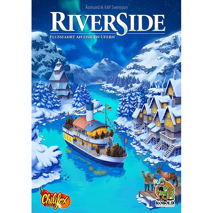 1027707 - Riverside: Flussfahrt an eisigen Ufern - Würfelspiel für 1 - 4 Spieler, ab 10 Jahren
