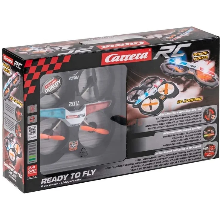 Carrera RC Quadrocopter Police 370503014X Ferngesteuerter Quadrocopter – Bild 4