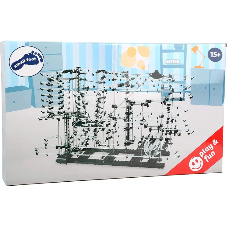 small foot 6732 Kugelbahn "Extreme" mit 35 m Länge, wird selbst zusammengebaut, mit Loopings und Kurven, ab 15 Jahren – Bild 4