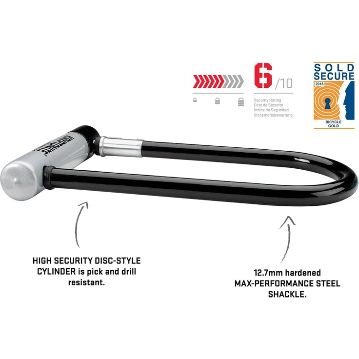 Kryptonite KryptoLok Min-7 + KFlex 120cm - Grau/Schwarz. – Bild 3