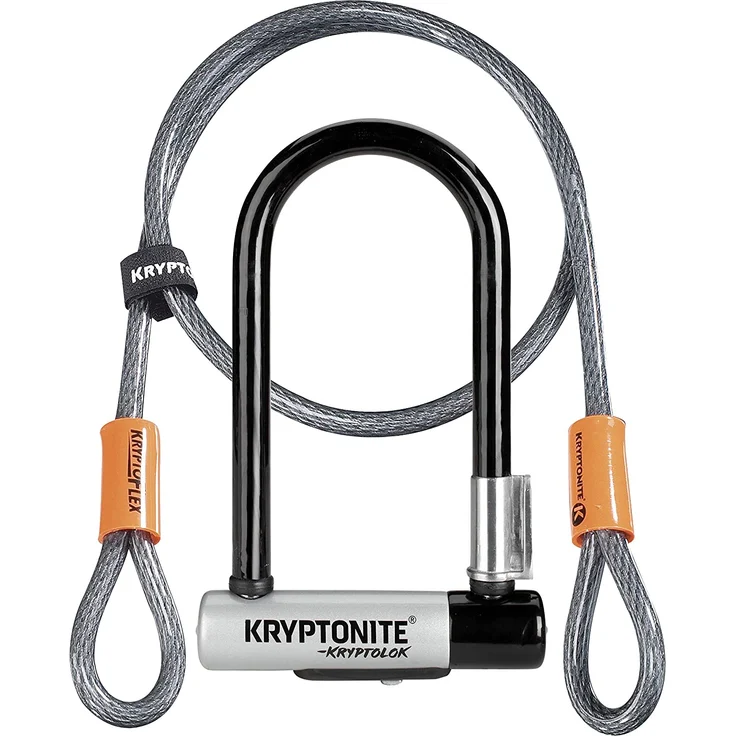 Kryptonite KryptoLok Min-7 + KFlex 120cm - Grau/Schwarz. – Bild 1