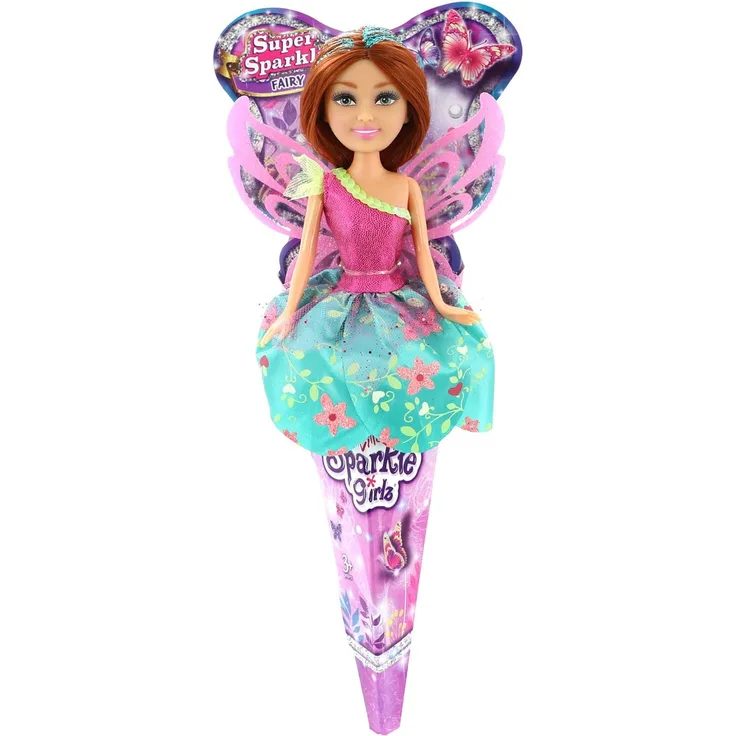 Zuru 24110 - Sparkle Girlz, Schmetterlingsfee, mit glitzernden Flügeln, Glittersträhnen im Haar und schimmernden Kleidern, 4 fach sortiert