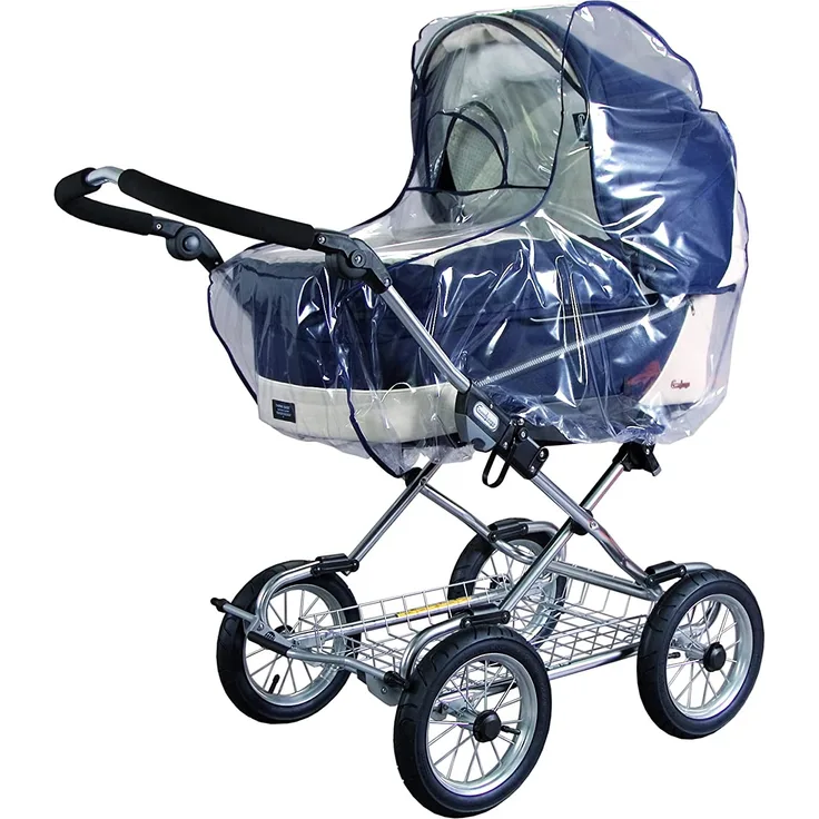 sunnybaby 13220 - Universal Regenverdeck, Regenschutz für EXTRA GROSSE Kinderwagen, Babywanne, Tragetasche | Kontaktfenster für optimale Luftzirkulation | schadstofffrei | Qualität: MADE in GERMANY