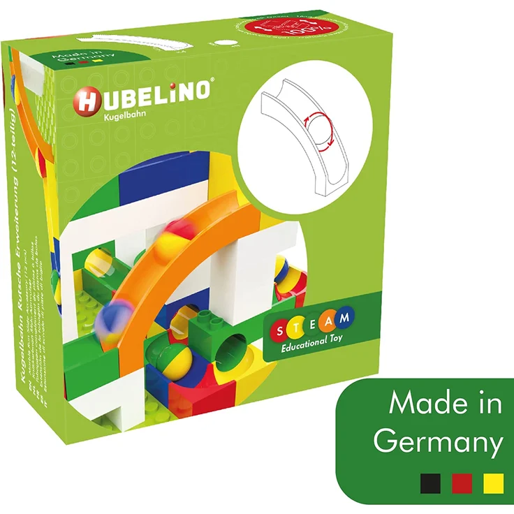Hubelino 420640 Rutsche Erweiterung (12-teilig) zur Kugelbahn – Bild 6
