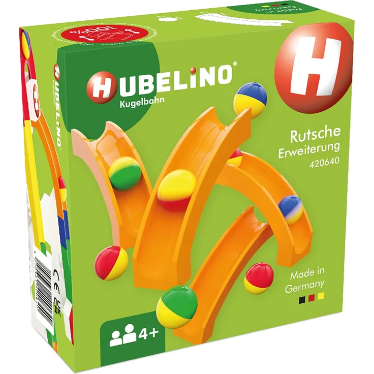 Hubelino 420640 Rutsche Erweiterung (12-teilig) zur Kugelbahn