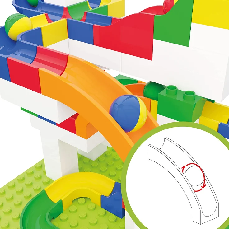 Hubelino 420640 Rutsche Erweiterung (12-teilig) zur Kugelbahn – Bild 5
