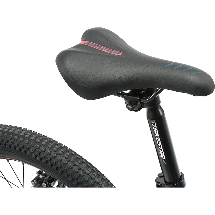 BIKESTAR Kinder Jugend Mountainbike 20 Zoll ab 6 - 7 Jahre | 7 Gang Hardtail MTB Scheibenbremse Federgabel | Blau – Bild 7